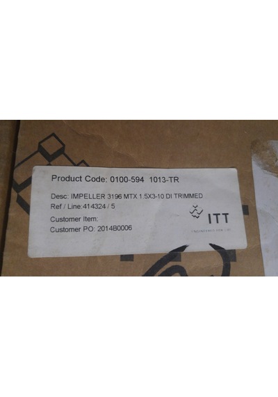 Goulds 0100-5941013 Pump Impeller