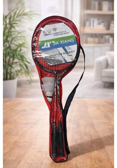 Evinna 2 Adet Profesyonel Badminton Raketi Deluxe Badminton Çantası Seti + 2 Adet Badminton Topu