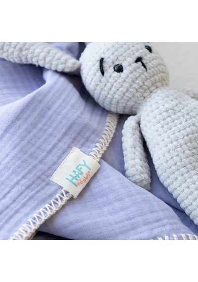 Organik Pamuk, Çoban Dikişli Müslin Bebek Battaniyesi Lila