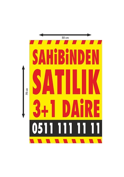 Kişiye Özel 50X70 Cm Ilan Afiş Branda Baskı N11.4488