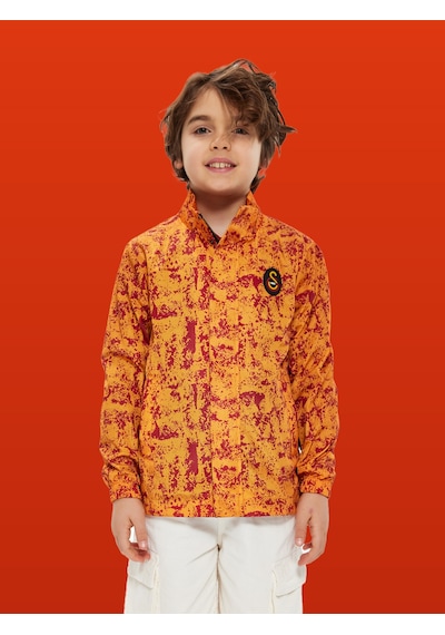 Gsstore Galatasaray Çocuk Yağmurluk C251041 Sarı - Kırmızı