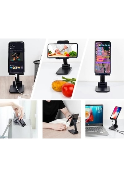 Buğz Portatif Masaüstü Telefon Tablet Tutucu