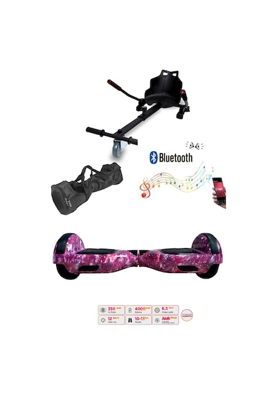 Citymate Elektrikli Kaykay Hoverboard Akıllı Denge 6.5 Inch + Hoverkart + Çanta Extrem Paket D13