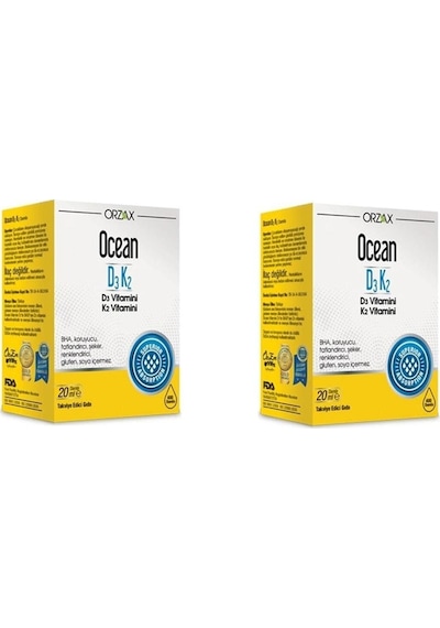 Ocean D3k2 Damla 20 Ml 2'li Paket