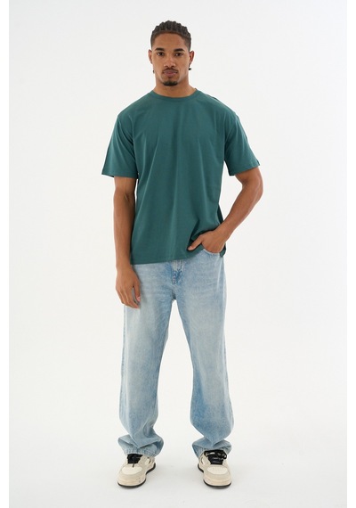 Dechers Erkek %100 Organik Pamuklu Yumuşak Dokulu Comfort Fit Bisiklet Yakalı T-shirt E222 Koyu Yeşil Dechers Erkek %100 Organik Pamuklu Yumuşak Dokulu Comfort Fit Bisiklet Yakalı T-shirt E222 Koyu Yeşil