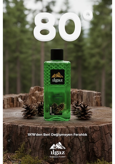 Ilgaz Elegance Pine Cologne 80 Derece Çam Kolonyası 400 ML