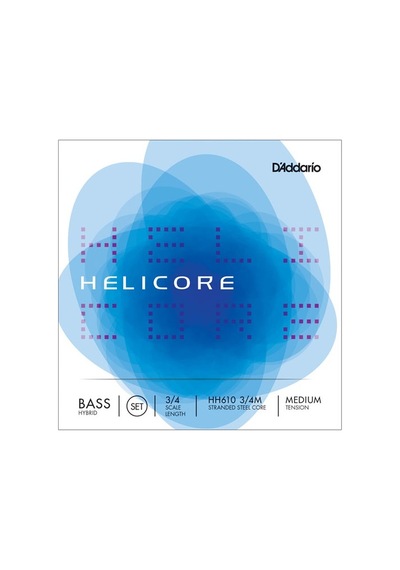 Daddarıo Hh610 3/4m Kontrabas Tel Seti, Helıcore, Hybrıd, 3/4 Scale Le