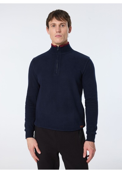 Jeep Lacivert Erkek Dik Relaxed Düz Sweatshirt J4wm-swt4281 Çok Renkli
