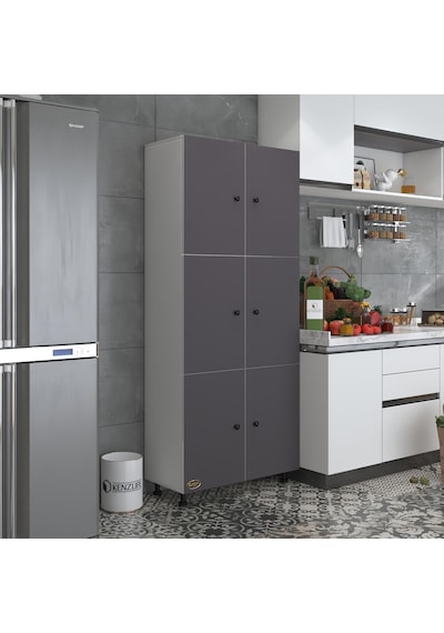 Kenzlife Mutfak Dolabı Tahiri Gribyz 188 80 37 Çok Amaçlı Dolap Arkalıklı