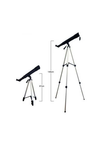2575x60 Hd Tripod Monoküler Kuş Gözlemciliği Zoomlu Dürbün Siyah