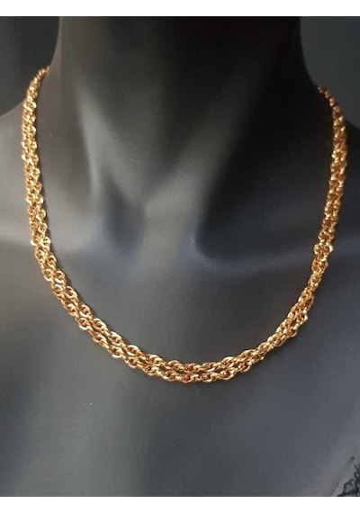 Vog Bükme Model Rose Renk Çelik 80 Cm Uzunluk Kolye Zincir Rose Gold Vog Bükme Model Rose Renk Çelik 80 Cm Uzunluk Kolye Zincir Rose Gold