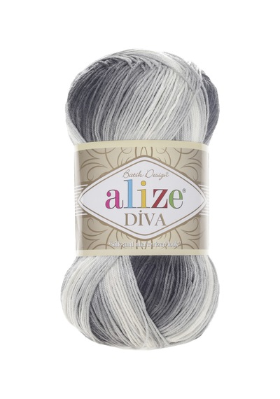 Alize Diva Batik El Örgü İpi (5 Li Paket) - 1900