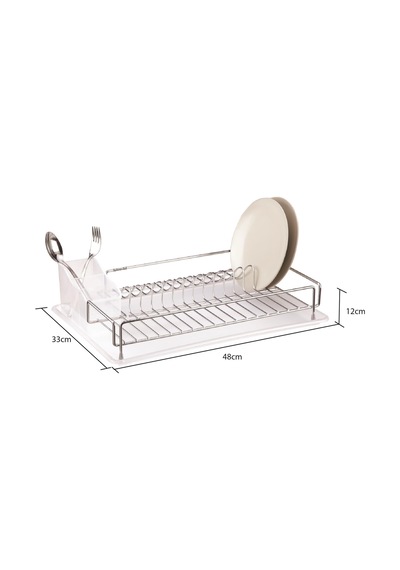 Teknotel Tek Katlı Tabaklık Bulaşıklık Krom Kb006 Şeffaf