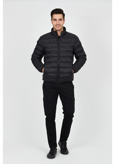 Dynamo Erkek Kapüşonlu Spor Mont 2 Parça Regular Fit 3361 Bgl-st04901 Siyah