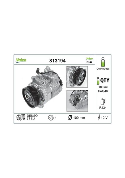Bmw 530i E60 Klima Kompresoru 2003-2005 M54b30 Valeo 813194