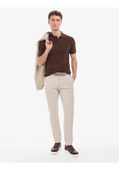 Pierre Cardin Erkek Koyu Kahverengi Tişört Basic 50325290-vr084 Pierre Cardin Erkek Koyu Kahverengi Tişört Basic 50325290-vr084