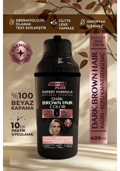 Softto Plus Expert Woman Brown Hair Color Koyu Kahve Kadınlara Özel Doğal Görünüm