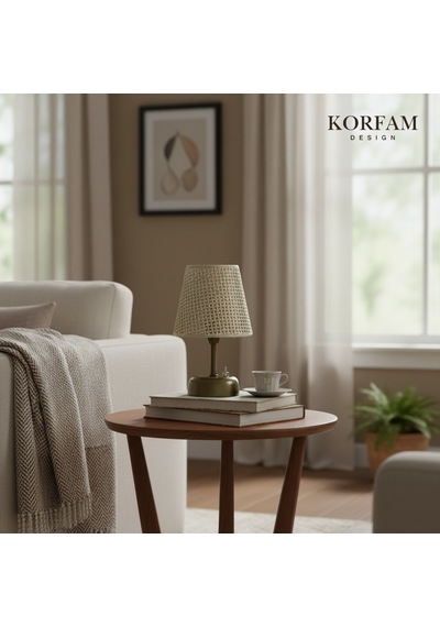 Krem Hazeran Görünümlü Başlık Kablosuz Pilli Masa & Gece Lambası Çok Renkli 86214833