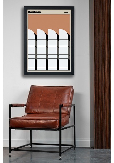 Bauhaus Seri-e 1919 Siyah Çerçeveli Poster Tablo