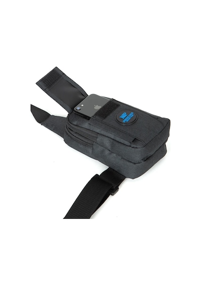 Newish Polo Body Bag Çapraz Göğüs Ve Sırt Çantası Telefon Bölmeli Siyah