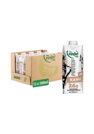 Kahveli Protein Süt 500 Ml X 12 Adet
