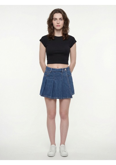 LOFT Crop Kadın Tshirt K.kol Lf2038434 Q1.v1 Siyah