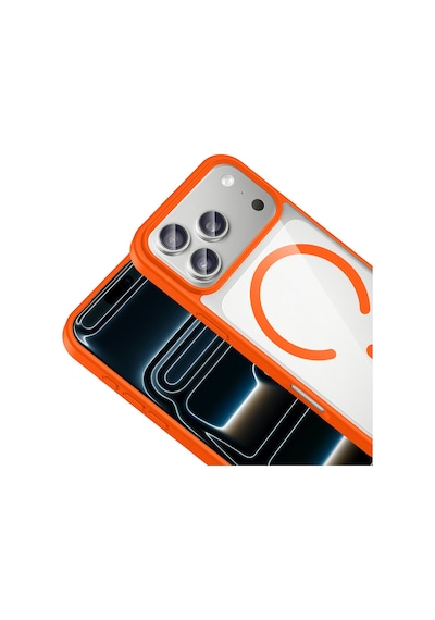 Apple Uyumlu iPhone 17 Pro Kılıf M-safe Wireless Şarj Özellikli Silikon Zore Ege Kapak Lacivert