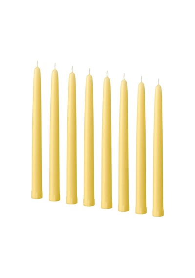 Ikea Klokhet 8'li Şamdan Mumu 2,2 X 25 Cm Sarı Çok Renkli