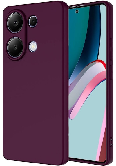 Xiaomi Poco M6 Pro 4g Kılıf Zore Mara Lansman Kapak Koyu Mor