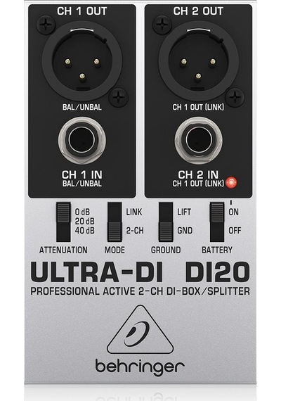 Behringer DI20 İki Kanal Aktif DI Box