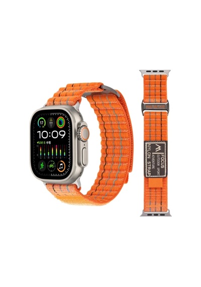 Wearfitpro Apple Uyumlu Watch Ultra 2, 3, 8, 9, 10  Focus Trail Loop Akıllı Saat Kordonu - Kayışı 45-49mm