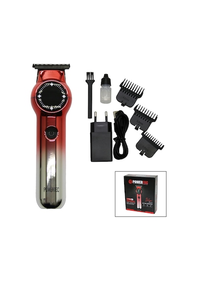 Powertec Tr-958 Dijital Gösterge - Turbo Saç Sakal Ense Çizim Traş Makinesi 3877