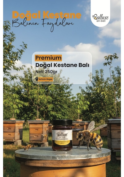Balluxe Premium Doğal Kestane Balı Net: 250 G