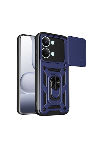 Newface - 503 - Xiaomi Poco X8 Pro Max Pars Lens Yüzüklü Silikon - Csmo-tex - - Lacivert