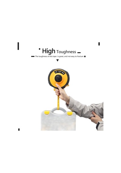 Uzun Fiberglas Bant Ölçüsü -50m/165ft Ölçüm Bandı, İnç/metrik Çift Ölçekli, Hafif Ve Kullanışlı 165ft