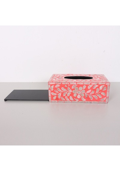 Anita Sedefli Dikdörtgen Peçetelik 23x12x8,5 Cm Kırmızı