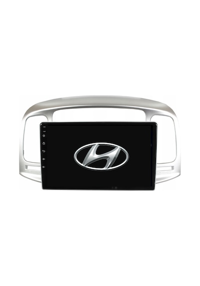 Hyundai Accent Era Araç Multimedya Android Ekran Carplay Double Teyp 2+32 9" 06-12 Silver Blueway