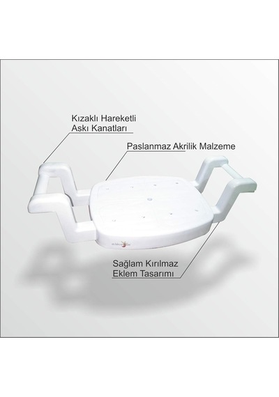 Küvet İçin En Sağlam Kaliteli Kırılmaz Paslanmaz Küflenmez Banyo Oturağı Taburesi İskemlesi Sehpası