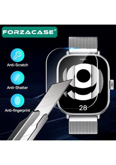 Forzacase Xiaomi Redmi Watch 5 Lite İle Uyumlu Temperli Kırılmaz Cam Ekran Koruyucu - Fc861 Şeffaf