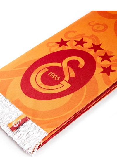 Galatasaray Orijinal 5 Yıldız Şal Atkı Sarı - Kırmızı