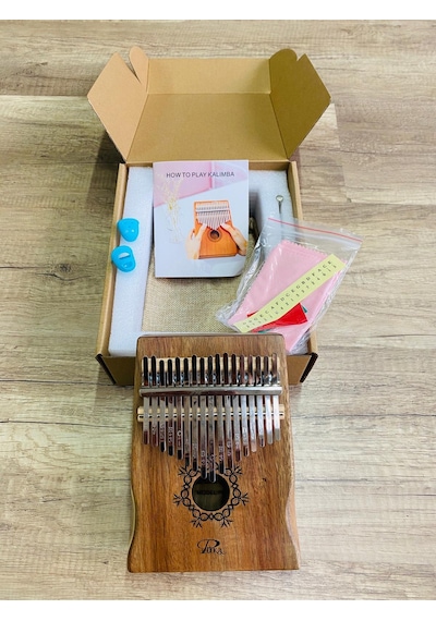 Puka Pk-2 Koa Ağacı 17 Tuş Kalimba Seti