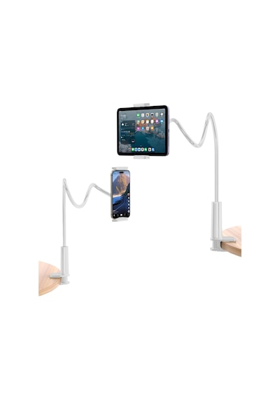 Juo 90 Cm Akrobat Esnek Tablet Ve Telefon Tutucu Stand Beyaz