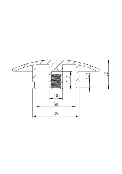 Nsk N201048002 Basmalı Lavabo Süzgeci. Su Taşma Delikli. Krom