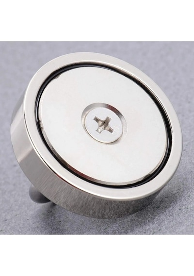 Süper Güçlü Halkalı Büyük Neodyum Pot Mıknatıs 48 Mm Çap Magnet F
