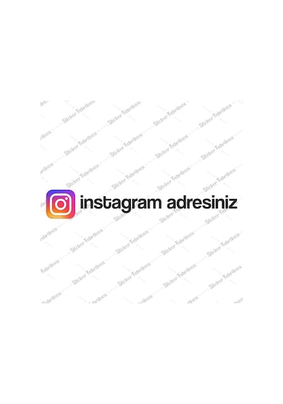 Kişiye Özel Sosyal Medya Instagram Sticker 00926