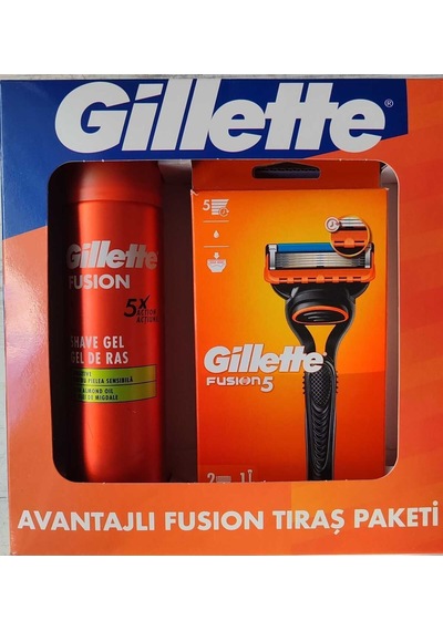 Gillette Fusion5 Tıraş Makinesi + Tıraş Jeli 200 ML