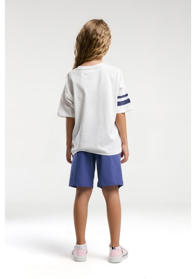 U.s. Polo Assn. Premium Kız Çocuk Rahat Kalıp Oversize Pamuklu Yazılı Kısa Kollu Şortlu Pijama Takım Beyaz U.s. Polo Assn. Premium Kız Çocuk Rahat Kalıp Oversize Pamuklu Yazılı Kısa Kollu Şortlu Pijama Takım Beyaz