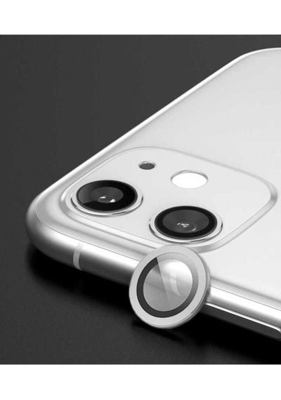 Apple Uyumlu iPhone 12 Mini Zore Cl-07 Kamera Lens Koruyucu Gümüş