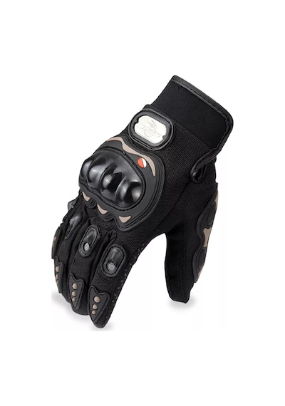 MOONRIDER Probiker Korumalı Motorcu Motosiklet Eldiveni Siyah