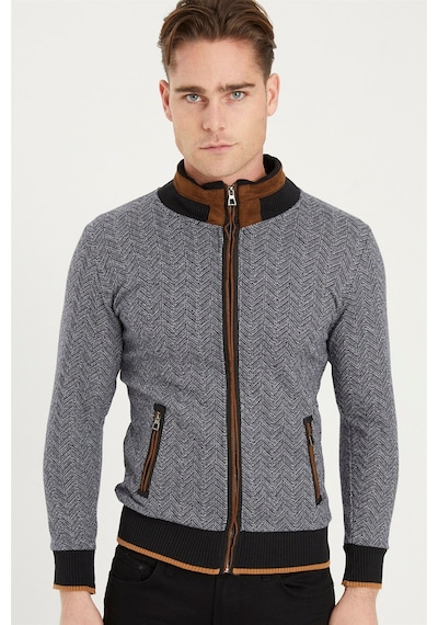 1021 Dewberry Erkek Sweatshırt-balıksırtı Lacivert Balıksırtı Lacivert